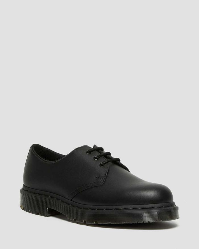 Dr Martens Womens 1461 Mono Slip Resistant Oxfords Black - 42019LMCZ